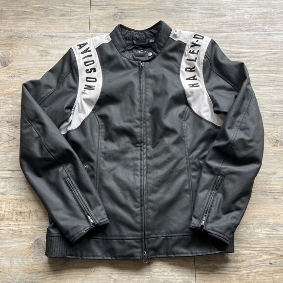 Harley-Davidson Jacket Women's 120th Anniversary Imprint Riding Jacket XL Black - Picture 3 of 11